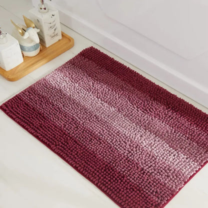Fuchsia Gradient Stripe Rug Before Hot Tub