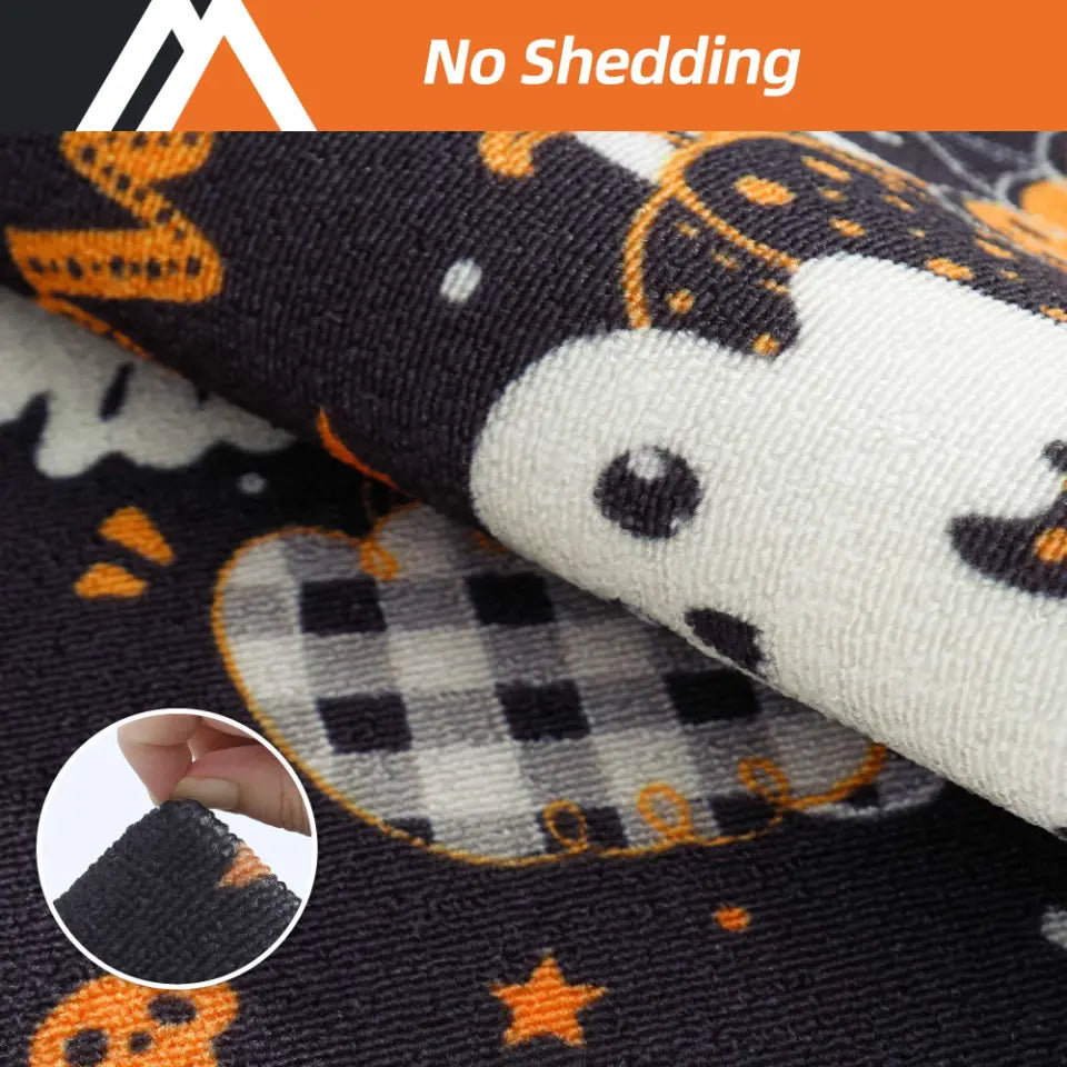 No Shedding Pumpkin Halloween Rugs for Kitchen
