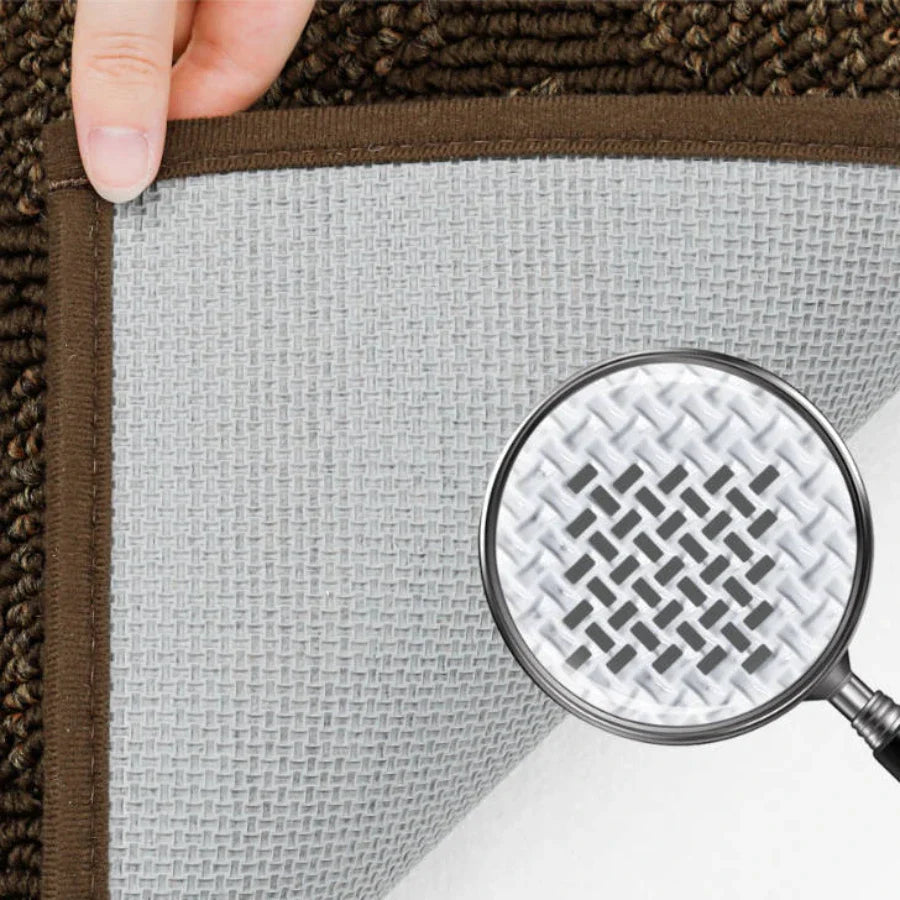 Plain Diamond Door Mats with Non-Slip Rubber Backing