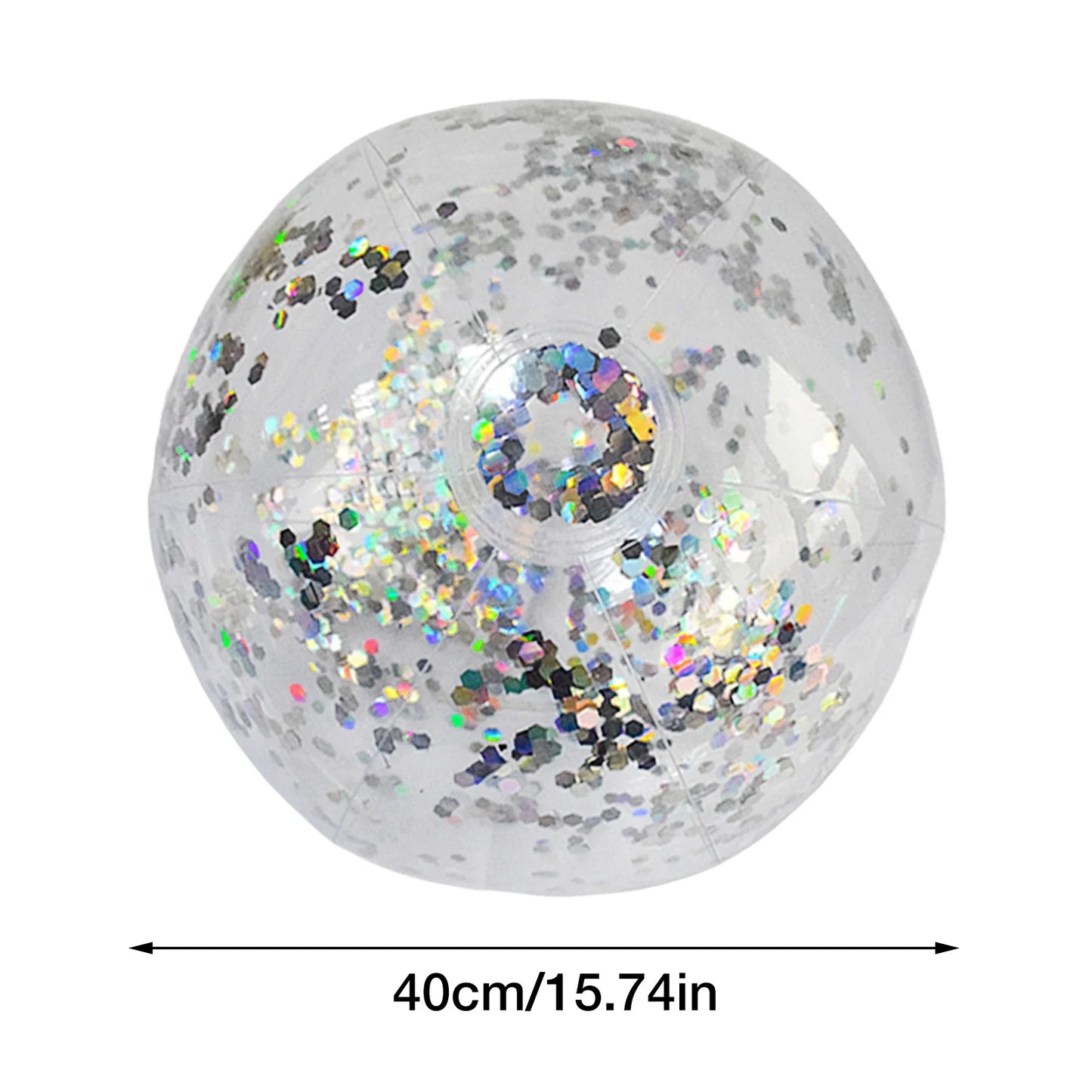 Inflatable Glitter Beach Ball