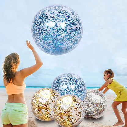 Inflatable Glitter Beach Ball