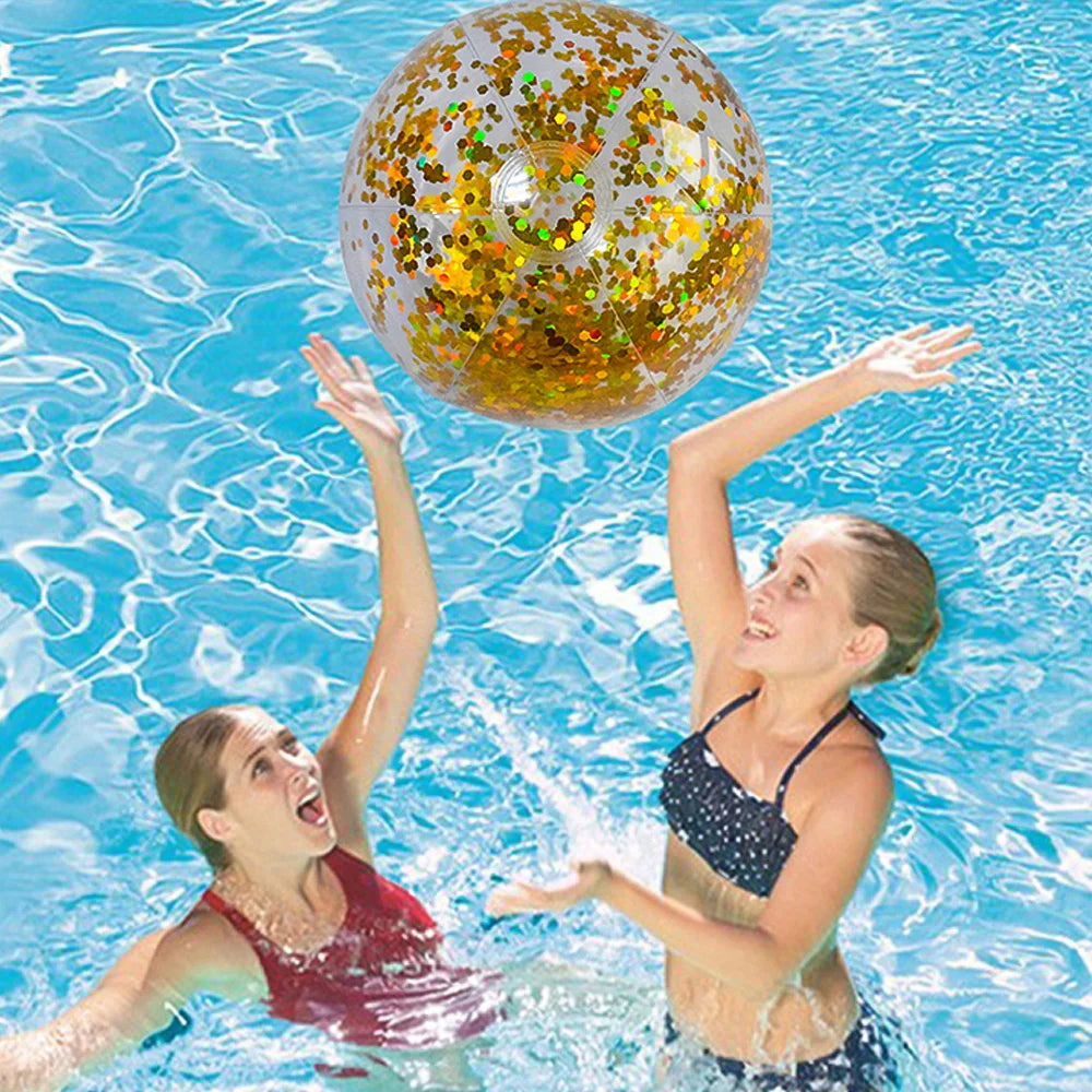 Inflatable Glitter Beach Ball