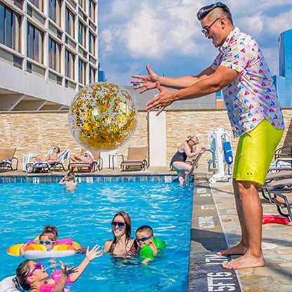 Inflatable Glitter Beach Ball