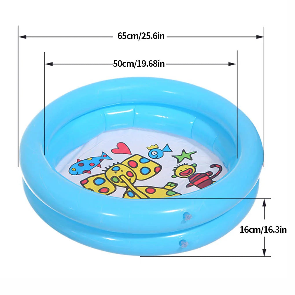 Round Cartoon Inflatable Bath Tub