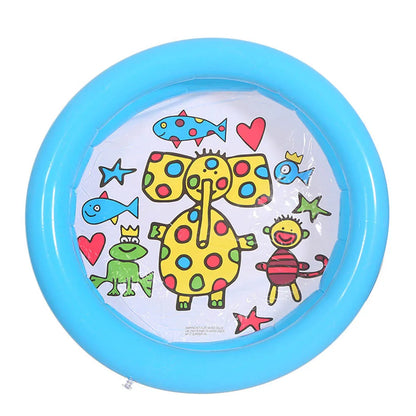 Round Cartoon Inflatable Bath Tub