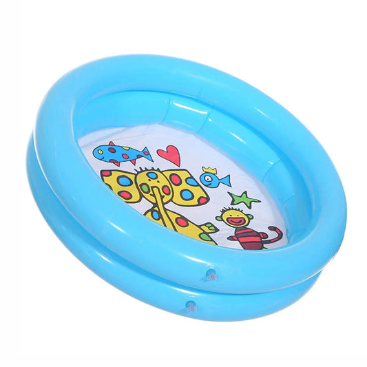 Round Cartoon Inflatable Bath Tub