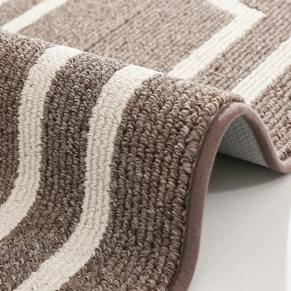 Side View of Long Oval Kitchen Rug