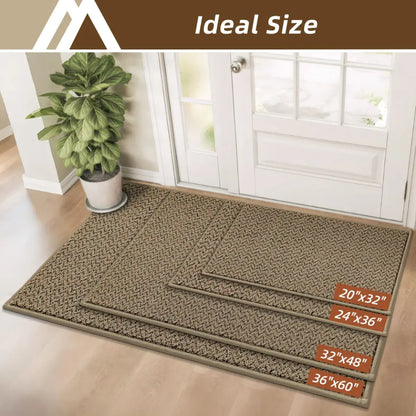 Taupe Chevron Door Mats
